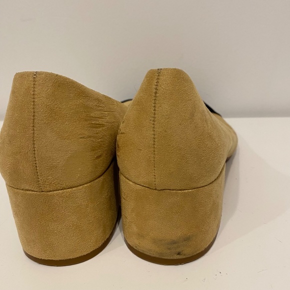 Zara Two Toned Faux Suede Pointy Toe Heels - Picture 4 of 6